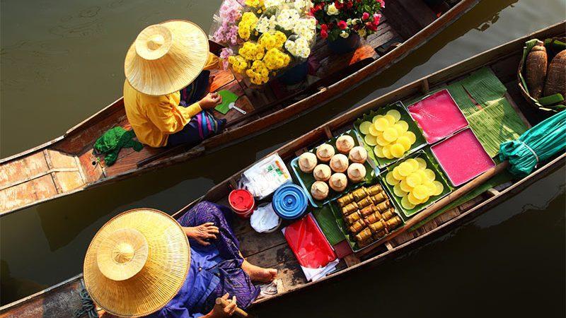 راهنمای خرید از بازارهای روی آب در بانکوک