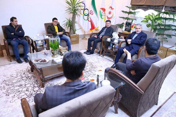 نشست علیرضا دبیر، محمدی و بنا با رئیس کمیته ملی المپیک