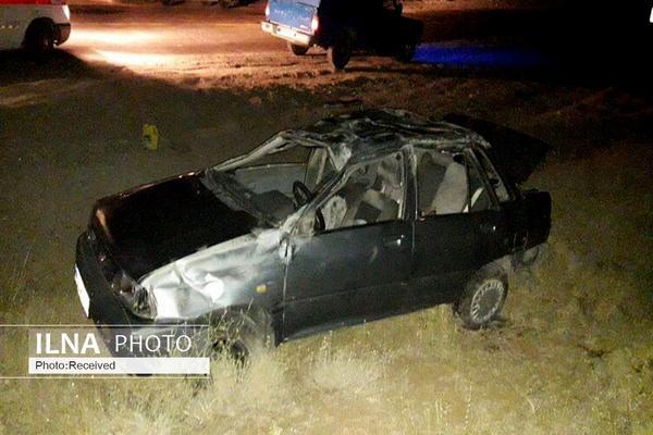 کشته شدن یک نفر بر اثر برخورد پراید با تریلر در شهرستان بوئین زهرا