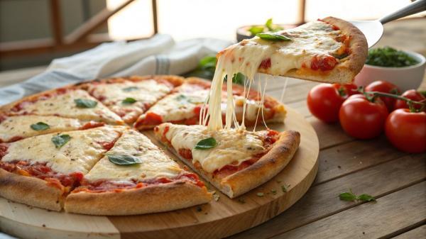طرز تهیه پیتزا با پنیر موزارلا؛ پیتزای خانگی خوشمزه
